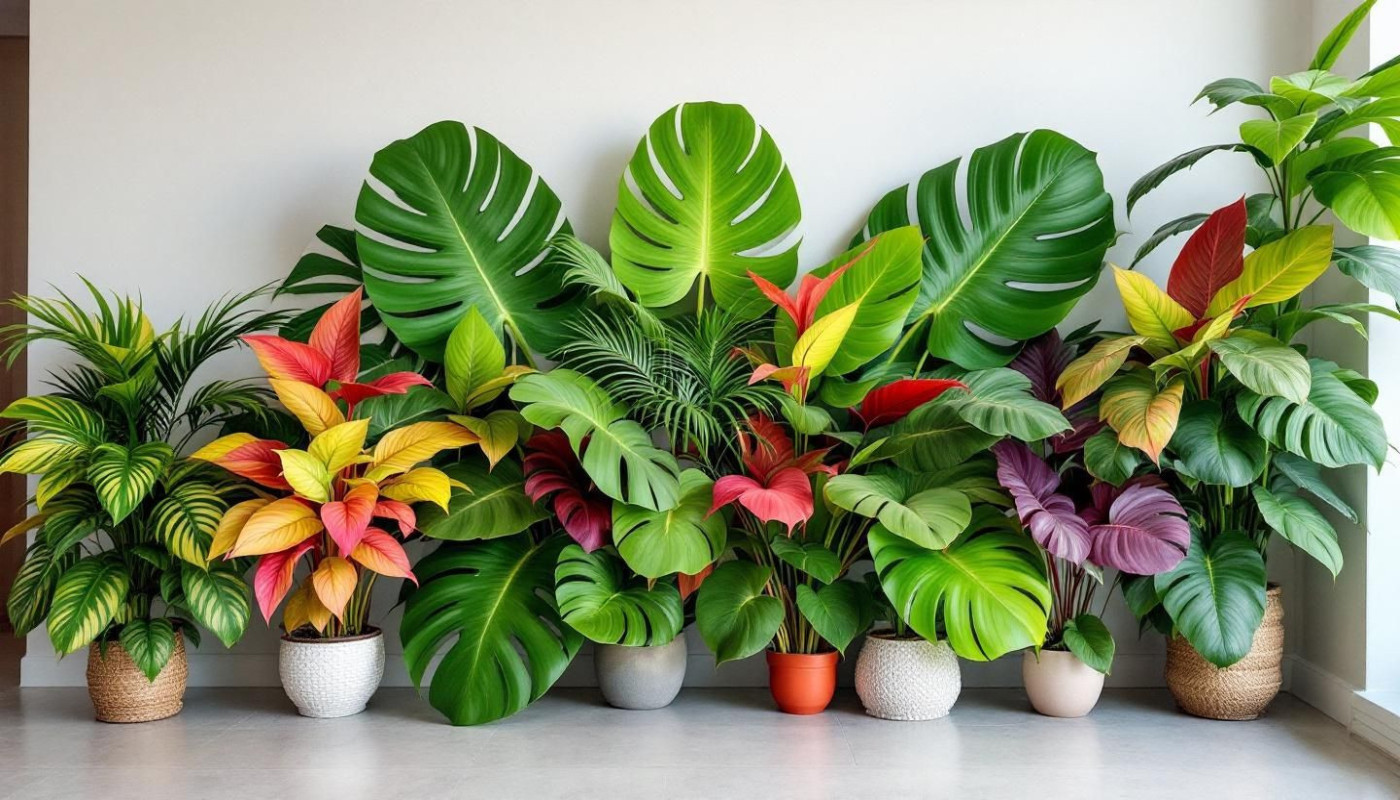 Explorez l'impact des grandes feuilles et motifs tropicaux en décoration murale